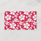 Carte De Visite Ketmie tropicale de Fuschia ; Aloha (Dos)