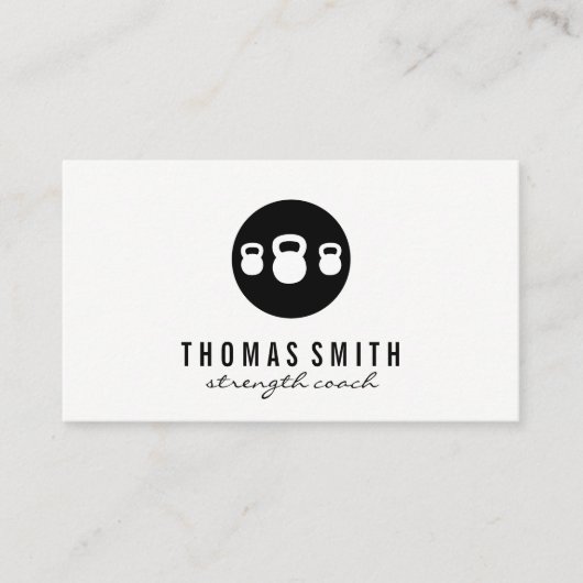 Carte De Visite Kettle Bell Personal Trainer (Devant)