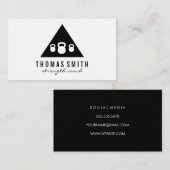 Carte De Visite Kettle Bell Personal Trainer | Triangle (Devant / Derrière)