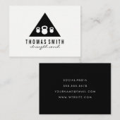 Carte De Visite Kettle Bell Personal Trainer | Triangle (Devant / Derrière)