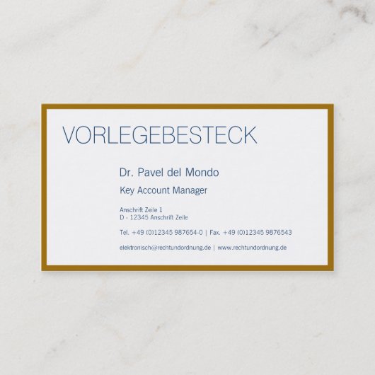 Carte de visite KeyAccount (Devant)