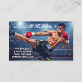Carte De Visite Kickboxing Martial Arts Muay Thai Instructor (Dos)