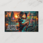 Carte De Visite Kickboxing Martial Arts Muay Thai Instructor (Dos)