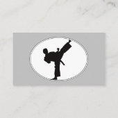 Carte De Visite Kickboxing ou Martial Art Sport (Dos)