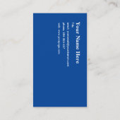 Carte De Visite Kimono bleu (Dos)