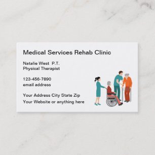 Carte De Visite Kinésithérapie professionnelle médicale