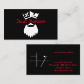 Carte De Visite King Beard Beard (Devant / Derrière)