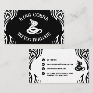 Carte De Visite King Cobra Tattoo Parlour