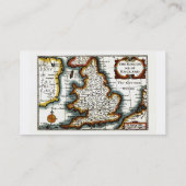 Carte De Visite Kingdome de carte/de drapeau de l'Angleterre (Dos)