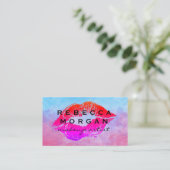 Carte De Visite Kiss Stain | Aquarelle (Debout devant)