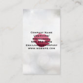 Carte De Visite Kiss Stain | Couleurs du bâton à lèvres (Dos)