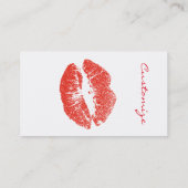 Carte De Visite Kissing Red lips (Dos)
