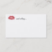 Carte De Visite Kissy font face (Dos)