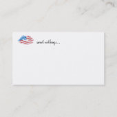 Carte De Visite Kissy patriotique font face (Dos)