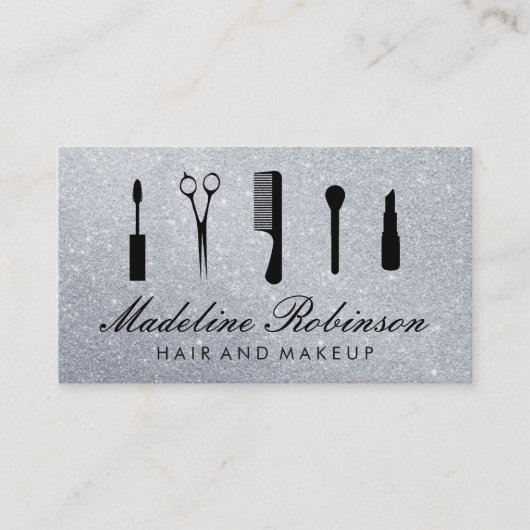 Carte De Visite Kit de flamme avec Parties scintillant élégante (Devant)