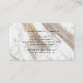 Carte De Visite Kit de maquillage Marbre blanc (Dos)