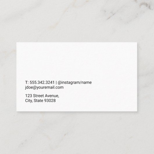 Carte De Visite Kit maquillage (Dos)