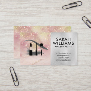 Carte De Visite Kit maquillage Lashes oculaires Gold Star Dust