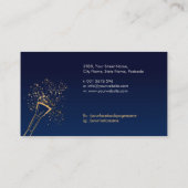 Carte De Visite Kit maquillage papillon - Perle et or (Dos)