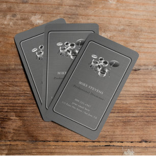 Carte De Visite Kit tambour tambour bande élégante