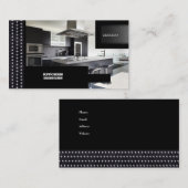 Carte De Visite KITCHEN Designs Black Metal (Devant / Derrière)