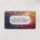 Carte De Visite Kitchen Knife | Chef | Artistic Background (Dos)