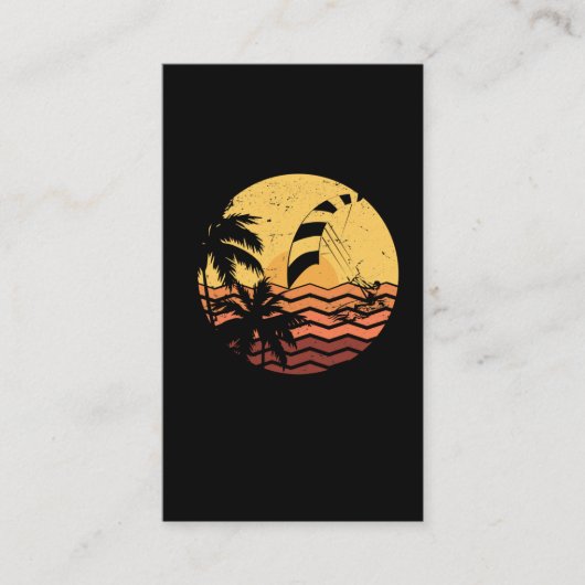 Carte De Visite Kitesurf Surfer (Devant)