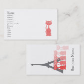 Carte De Visite Kitties à Paris (Devant / Derrière)