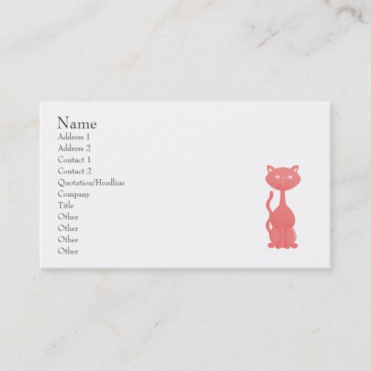 Carte De Visite Kitties à Paris (Devant)