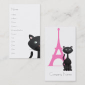 Carte De Visite Kitty à Paris (Devant / Derrière)