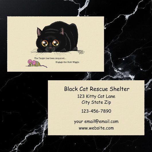 Carte De Visite Kitty Butt - Abri Secourt