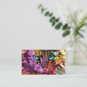 Carte De Visite Kitty Chat Kitten Design artistique (Debout devant)