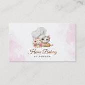 Carte De Visite Kitty Chef Boulangerie (Devant)