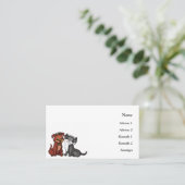 Carte de visite Kitty et Puppy (Debout devant)