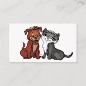 Carte de visite Kitty et Puppy (Dos)