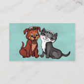 Carte de visite Kitty et Puppy (Dos)