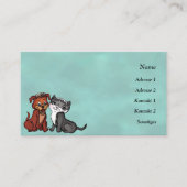 Carte de visite Kitty et Puppy (Devant)