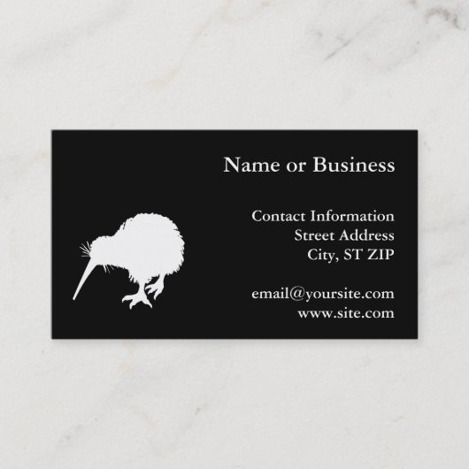 Carte De Visite Kiwi Bird (Devant)