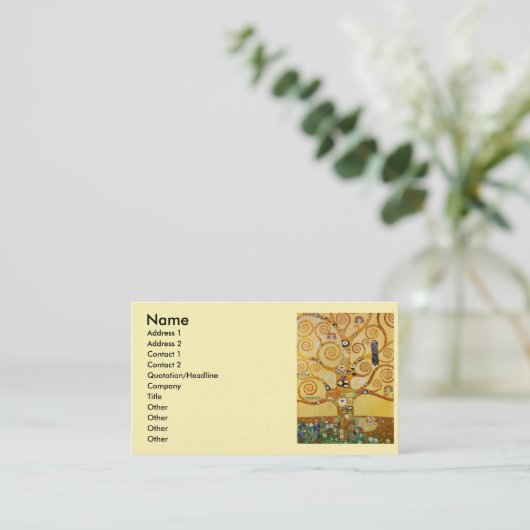 Carte De Visite Klimt Tree of Life (Debout devant)