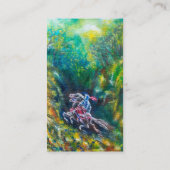CARTE DE VISITE KNIGHT LANCELOT, CHEVAL EN FORÊT VERTE (Dos)