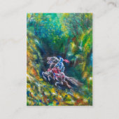 CARTE DE VISITE KNIGHT LANCELOT, CHEVAL EN FORÊT VERTE (Dos)