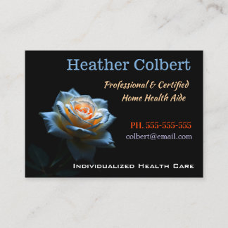 Carte De Visite Knight Rose Professional Caregiver