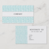 CARTE DE VISITE KNIT (Devant / Derrière)