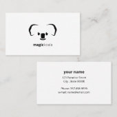 Carte De Visite Koala Magie Moderne Cute Animal (Devant / Derrière)