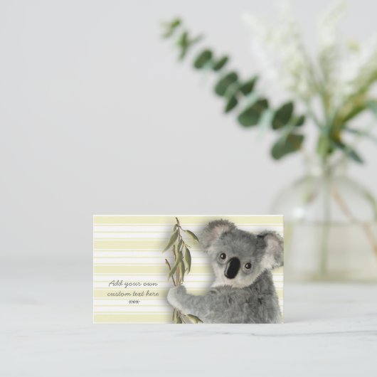 Carte De Visite Koala mignon (Debout devant)