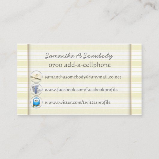 Carte De Visite Koala mignon (Dos)