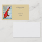 Carte De Visite Kohaku Koi Japonais Poisson élégant oriental (Devant / Derrière)