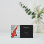 Carte De Visite Kohaku Koi Japonais Poisson élégant oriental (Debout devant)