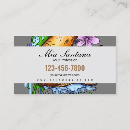 Carte De Visite Koi Fish (Dos)