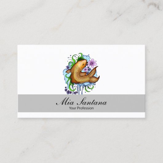 Carte De Visite Koi Fish (Devant)